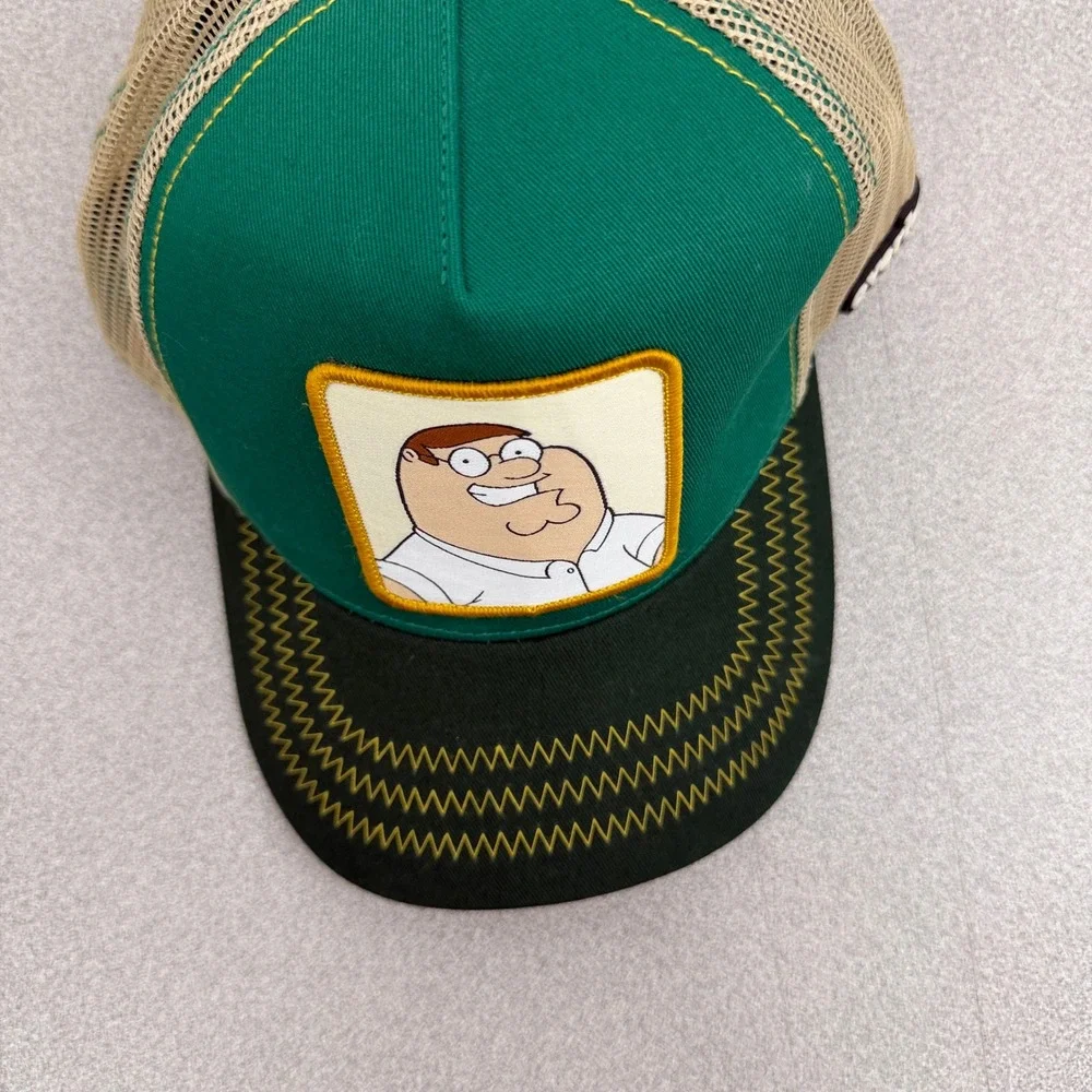 Overlord Trucker Hat Unisex OSFM Green Peter Griffin Family Guy Snapback Mesh